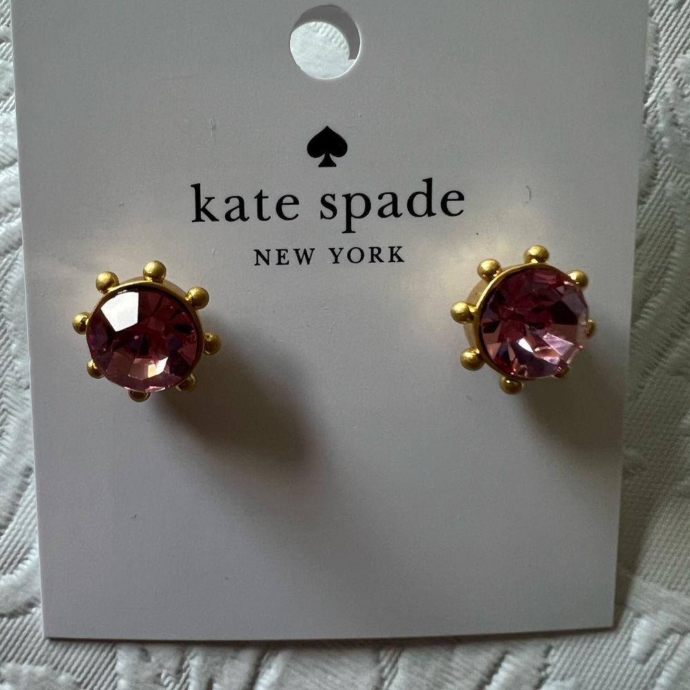 Kate spade Crystal Bezel Stud Earrings - Picture 3 of 3